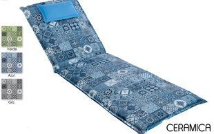 Тканина бавовняна лонета CERAMICA AZUL 3857 фото