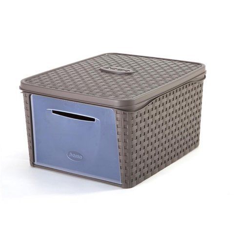 Контейнер для хранения INFINITY 31x40,5x21,2h 20л серо-бежевый 3973 фото