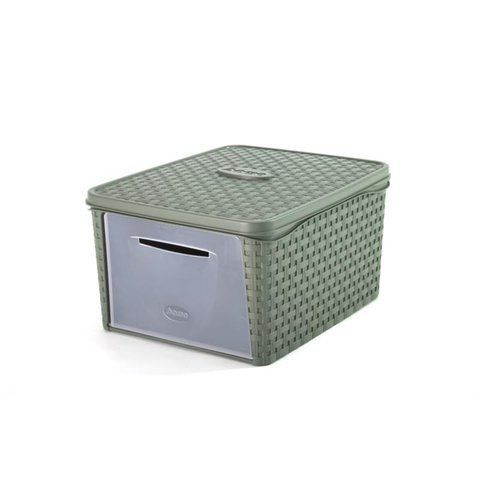 Контейнер для хранения INFINITY 31x40,5x21,2h 20л зелёный 3971 фото
