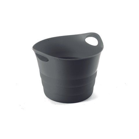 Гибкая корзина Progarden 45L HONEY D.52x52x38 с ручками серый 3707 фото