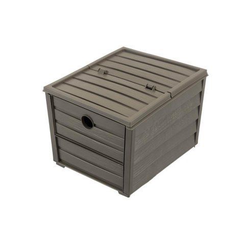 Контейнер для хранения овощей SCORTA BOX, 23,5x28x20h, 9л серо-бежевый 3991 фото