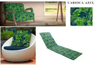 Тканина бавовняна лонета CARIOCA AZUL 3856 фото