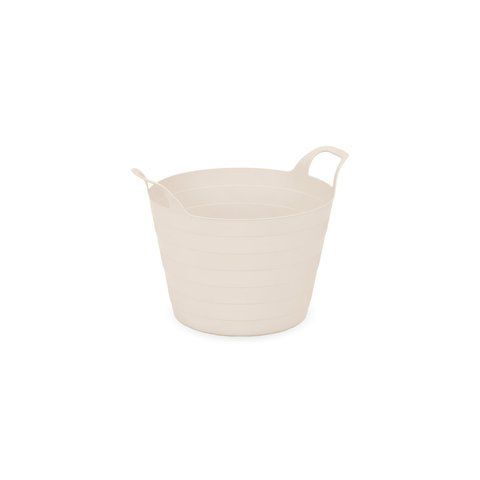 Гибкая корзина Progarden 32L SOFT D.46x46x37,5 с ручками бежевый 3704 фото