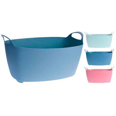 Гибкая корзина Progarden 32L TUN 39x59x30 с ручками голубой 3705 фото