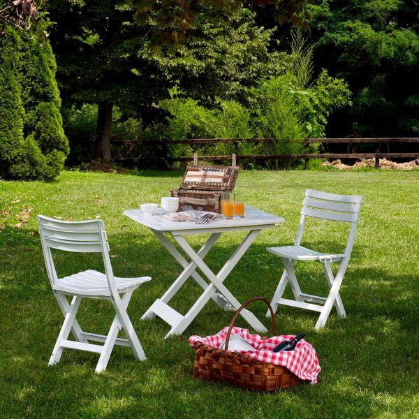 Набір садових меблів Progarden стіл Tevere і 4 стільці Komodo білий 1626 фото