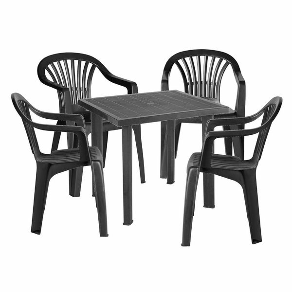 Набір Progarden стіл Fiocco і 4 крісла Altea антрацит 2851 фото