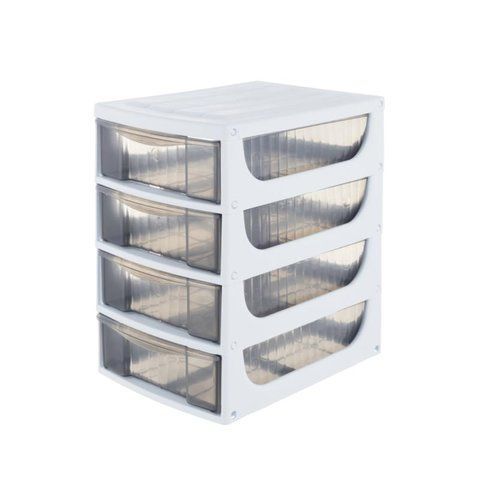 Модульний комод Hobby Box 4, 17x25x27h висувні ящики, білий 4061 фото