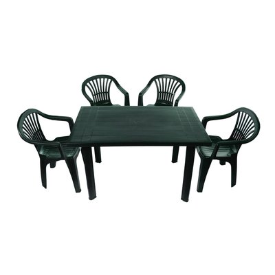 Набір Progarden стіл Velo і 4 крісла Altea зелений 1633 фото