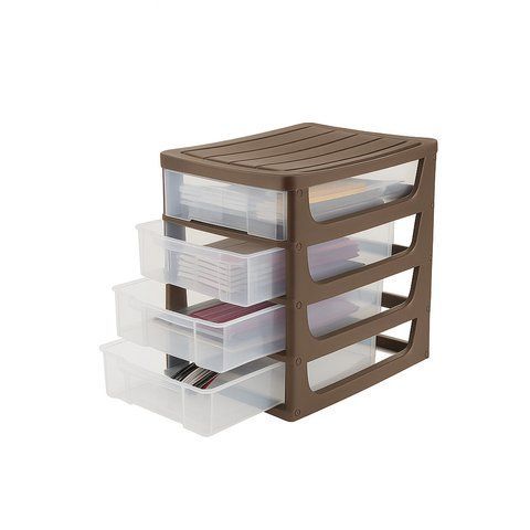 Модульный комод Hobby Box 4, 17x25x27h выдвижные ящики, коричневый 4060 фото