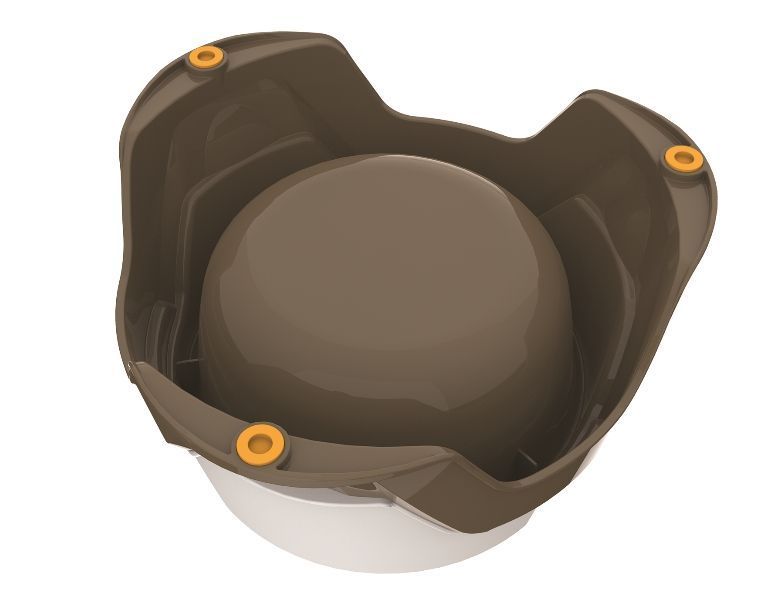 Миска для корму з регульованою висотою Mimi 19x19x10/13h, синій 4050 фото