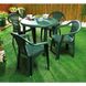 Набір Progarden стіл Tondo і 4 крісла Altea зелений 1780 фото 2