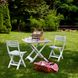 Набір садових меблів Progarden стіл TEVERE і 2 стільці BIRKI білий 3538 фото 3