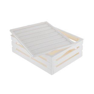 Ящик для зберігання Tina Box з кришкою 41x31x15h молочний 4000 фото