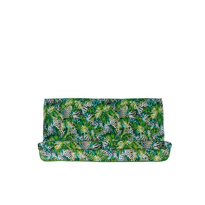 Матрац до гойдалки Ost-Fran LYON Зелений, тканина декор зелене листя 135х105х7 см 3588 фото